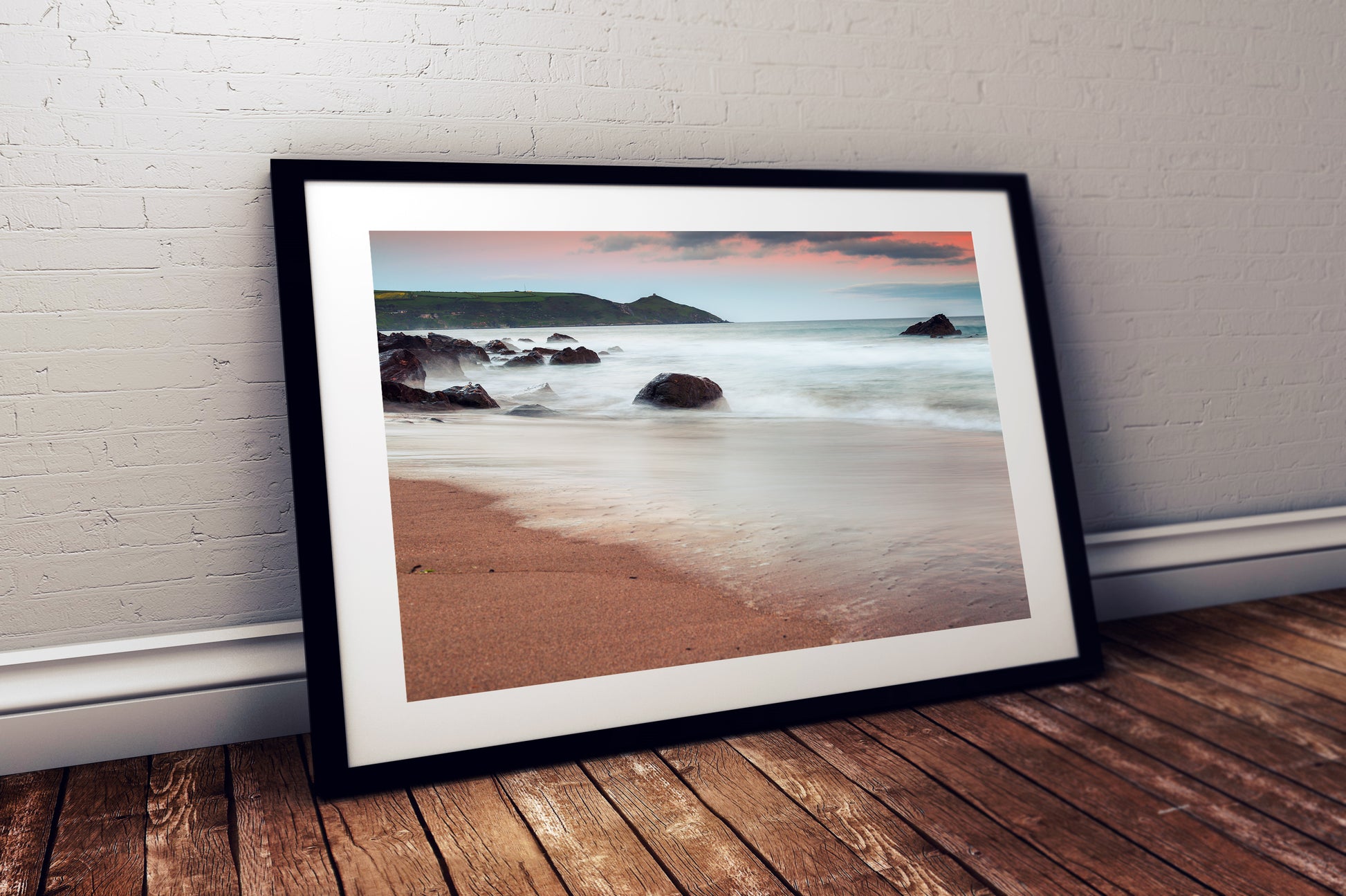 Cornwall coastal photograph Whitsand Bay beach scene