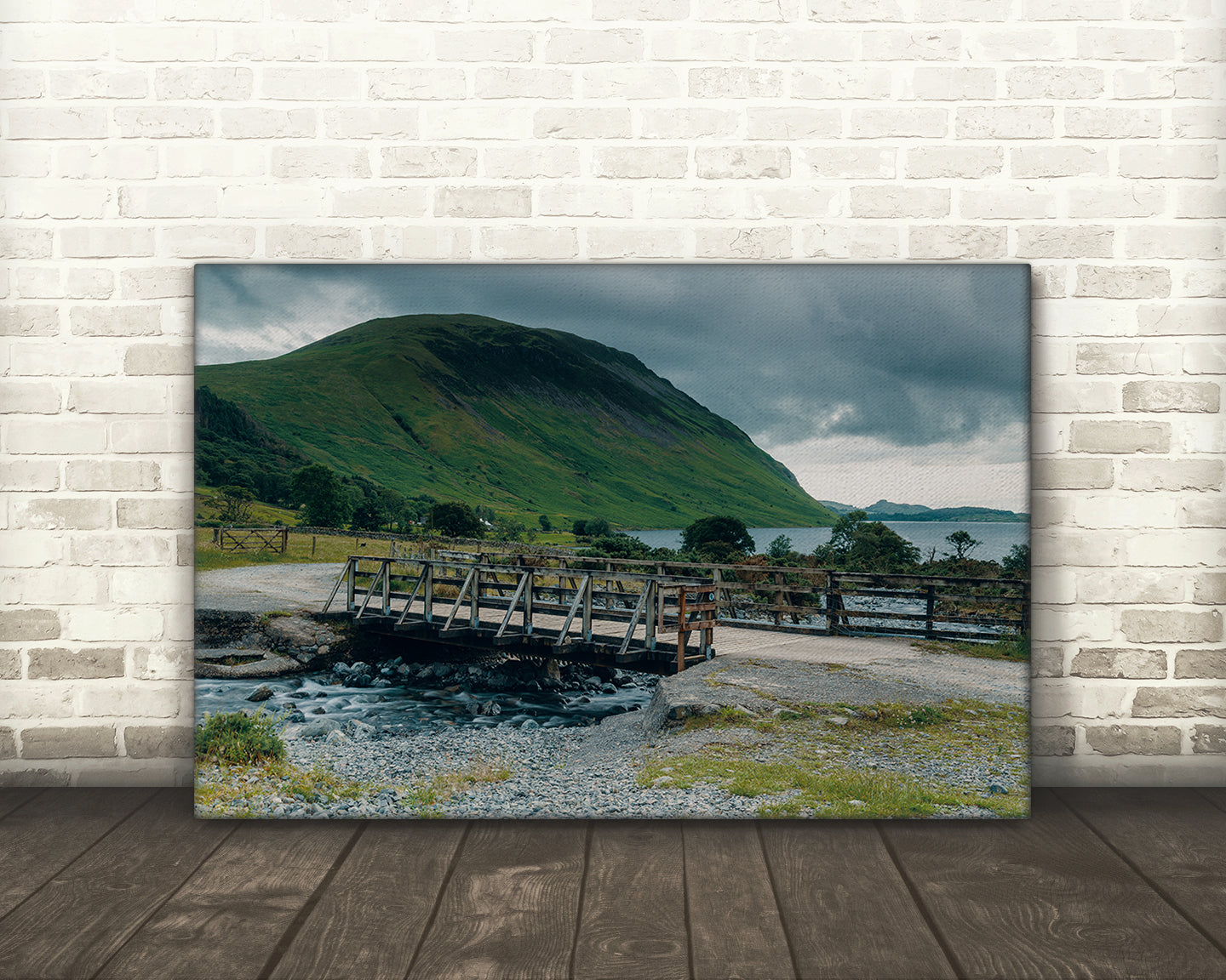 Wasdale Lake District rustic wooden bridge