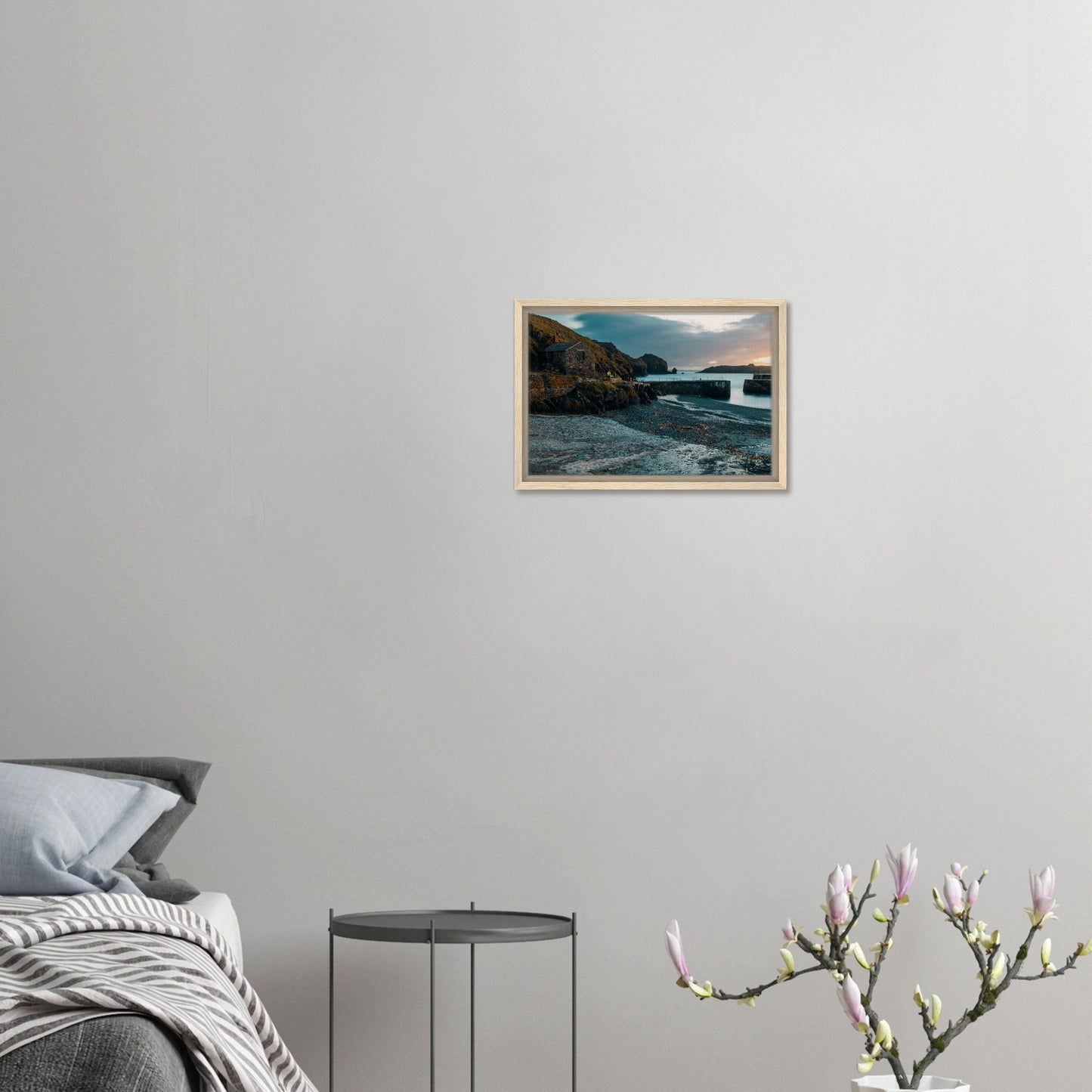 Seaside calm captured in Cornwall canvas