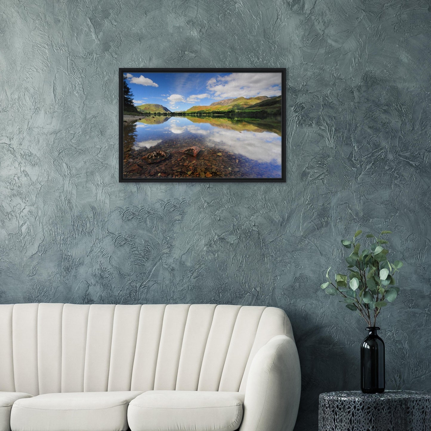Crystal-clear water and timeless view at Buttermere in frame
