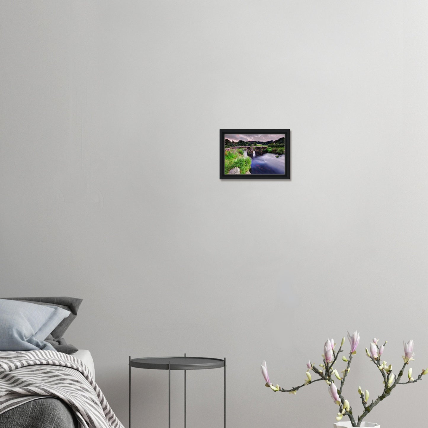 Long exposure river scene at Postbridge in Dartmoor wall art