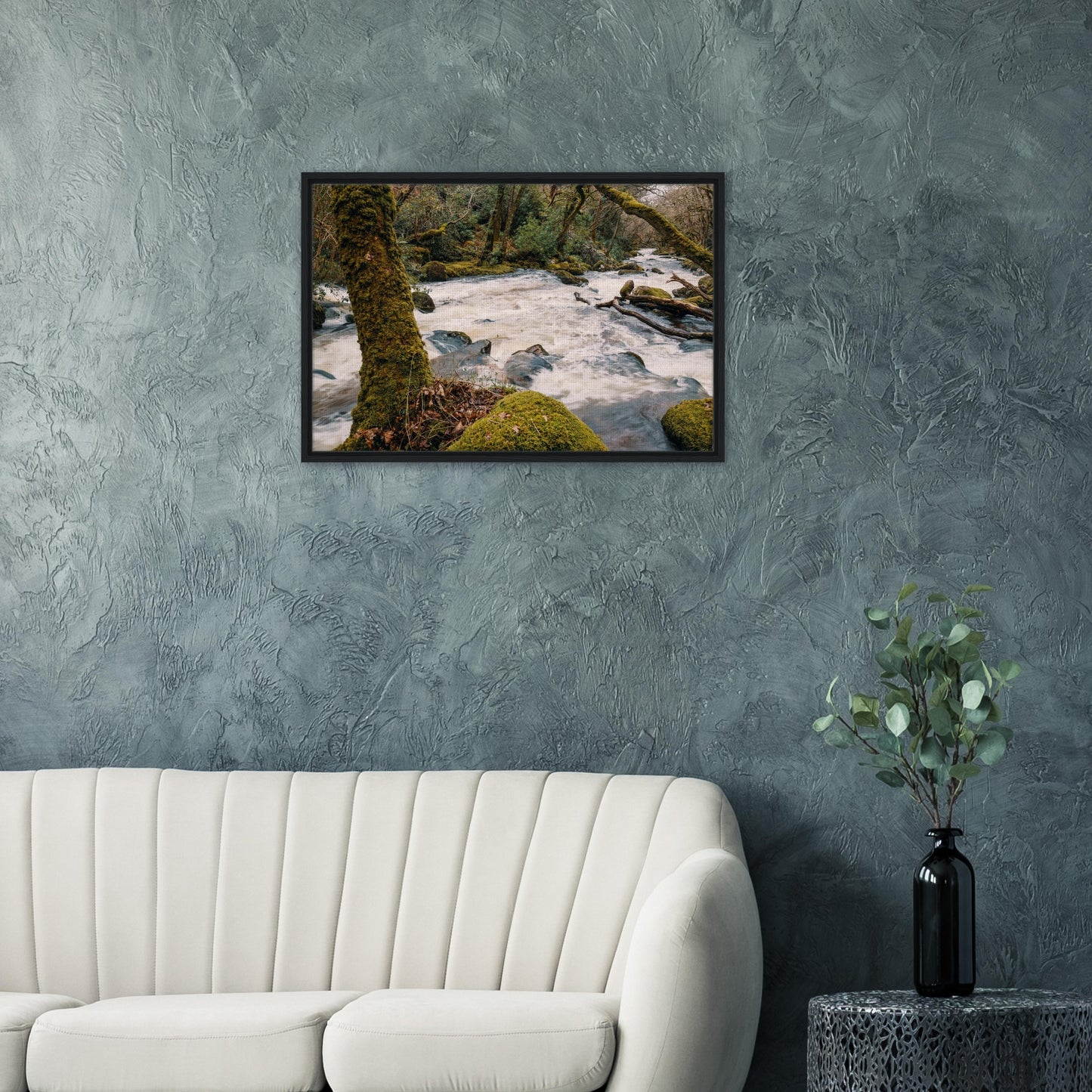 Shaugh Prior river energy captured in wall art