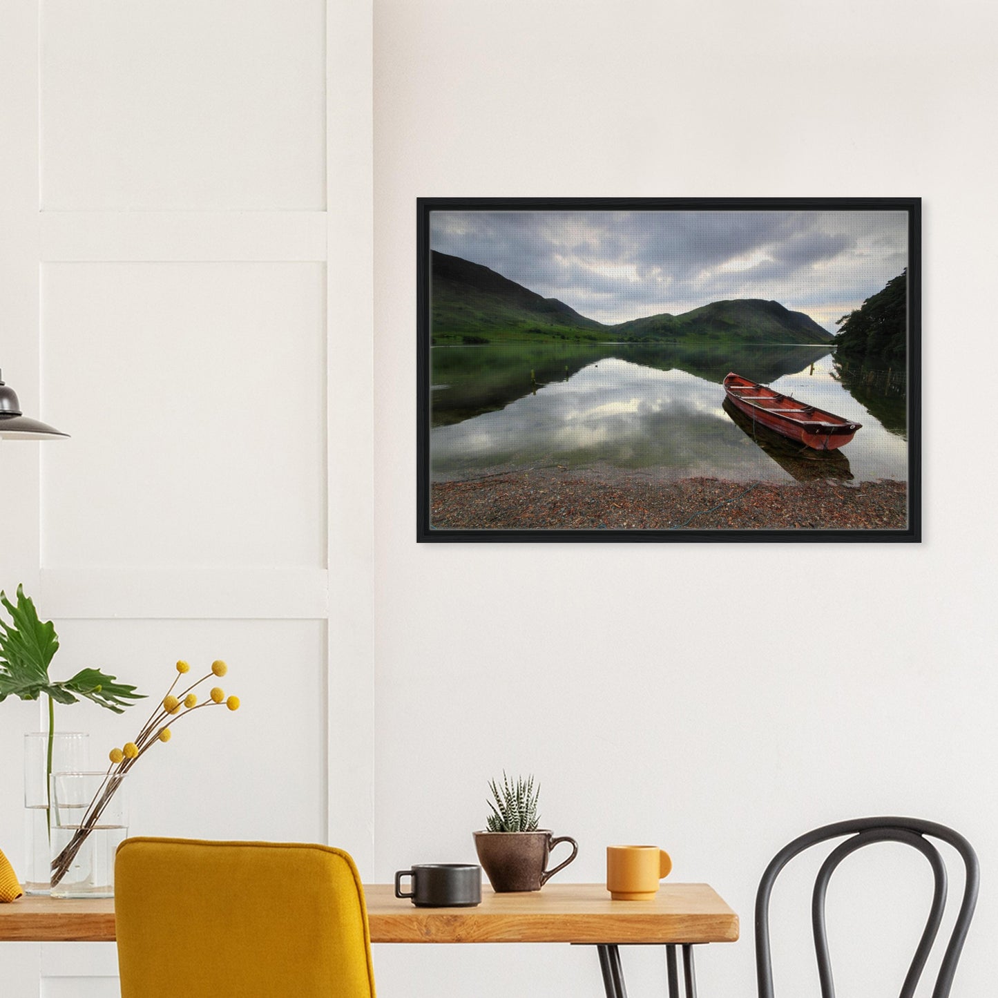 Peaceful framed print of Lake District’s Crummock Water