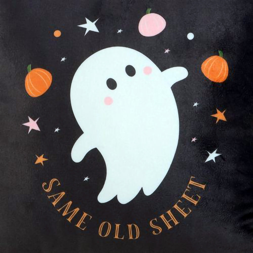 Same Old Sheet ghost cushion for spooky season interiors