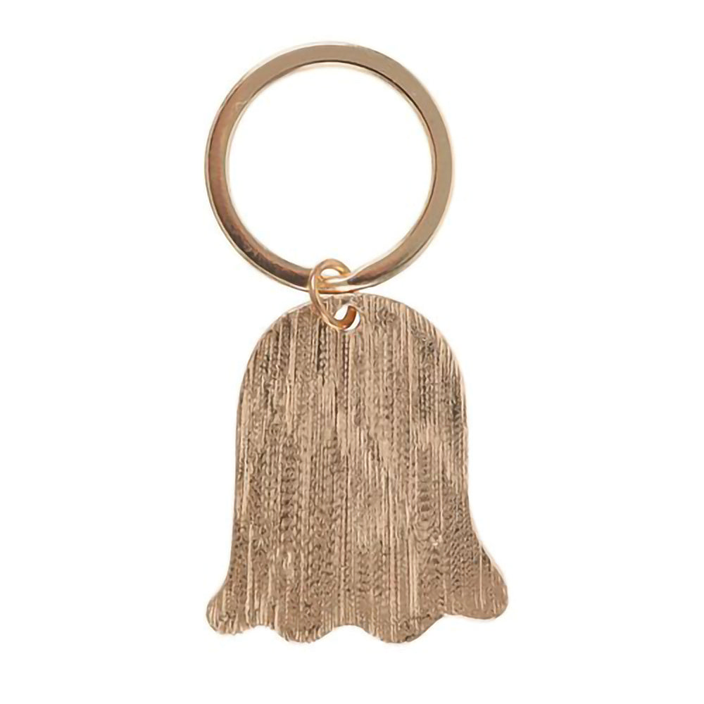 Halloween ghost keyring accessory with fun printed phrase