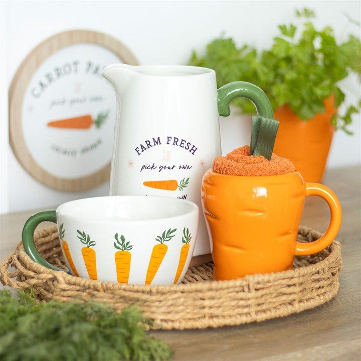 Brighten up your home with the playful Carrot Patch Collection, featuring charming carrot-themed decor, kitchen accessories, and unique gifts.