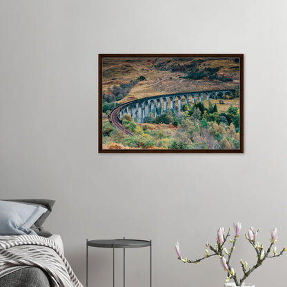 Famous railway bridge in Scottish Highlands art