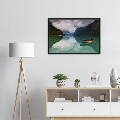 Quietude of Norway’s nature in Lovatnet Lake wall art