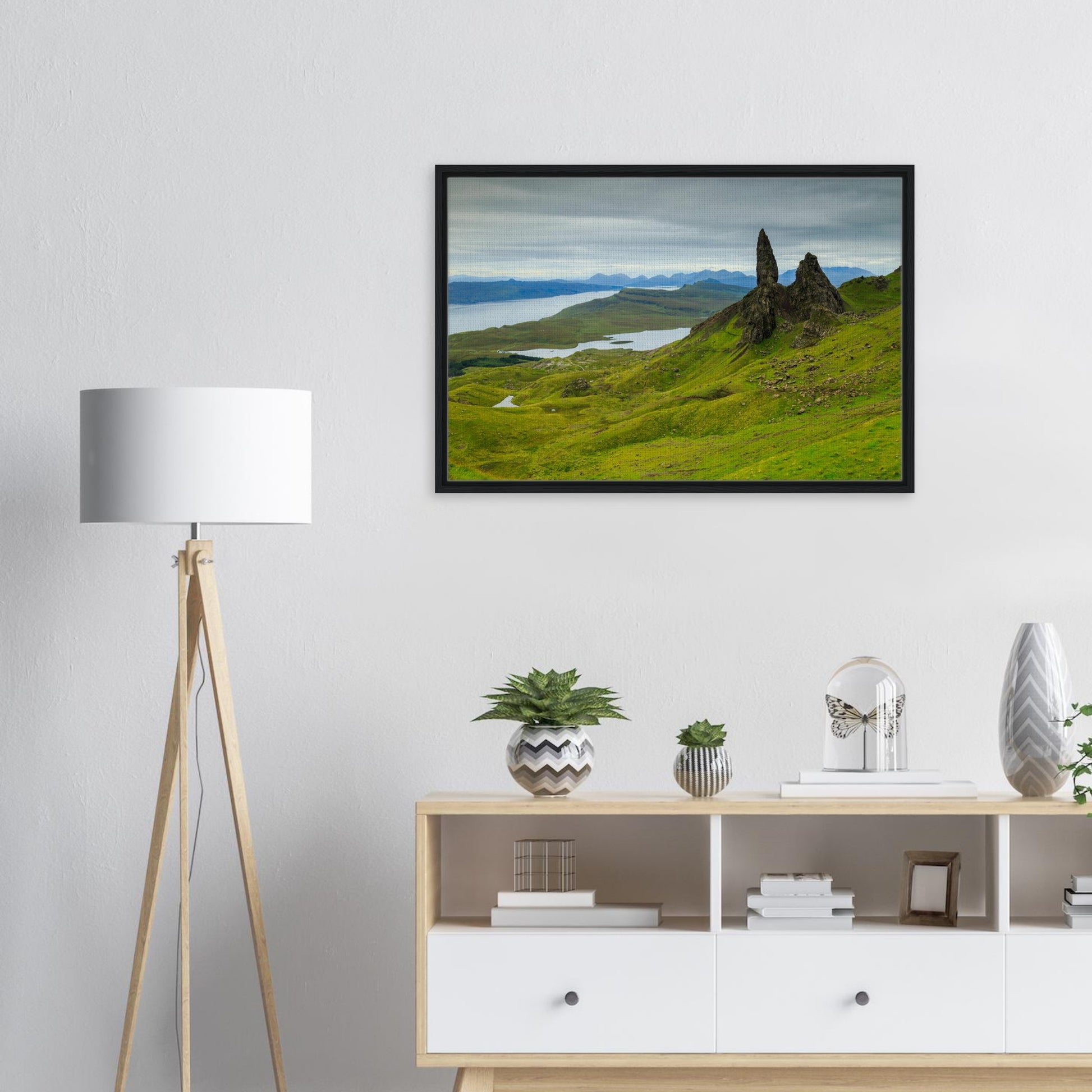 Scenic framed canvas of Skye’s most famous rock formation