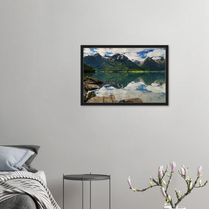 Landscape canvas print of Strynevatnet’s tranquil beauty