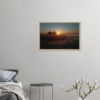 Dartmoor National Park framed sunrise landscape