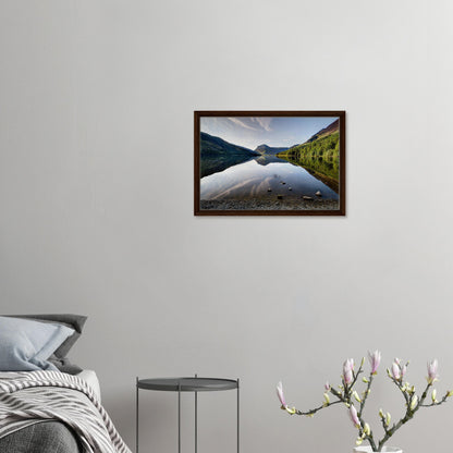 Calm English lake framed photography