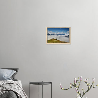 Scenic framed wall art of Panoramabahn Austria with distant peaks