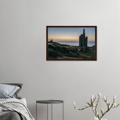 Botallack coastal mining heritage framed wall art