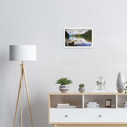 Tranquil waters of Buttermere framed wall art in Cumbria