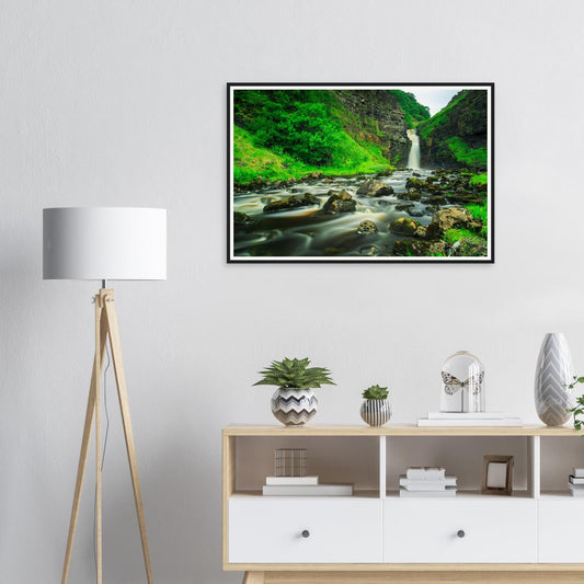Framed print of Lealt Falls on the Isle of Skye in Scotland
