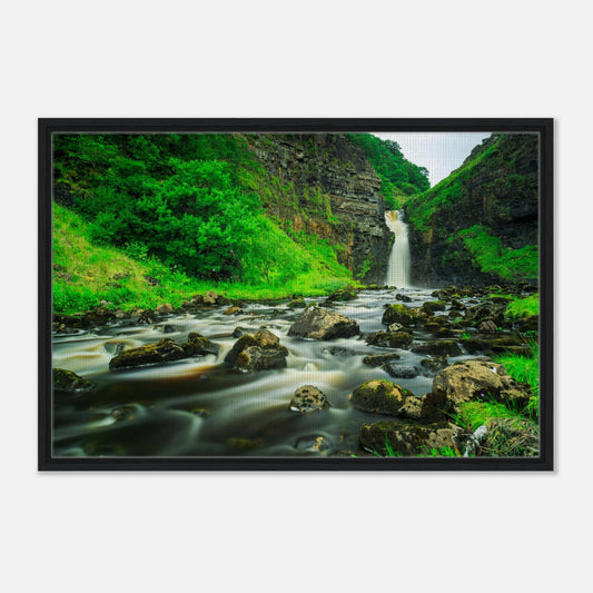 Long exposure waterfall scene at Lealt Falls in Scotland print