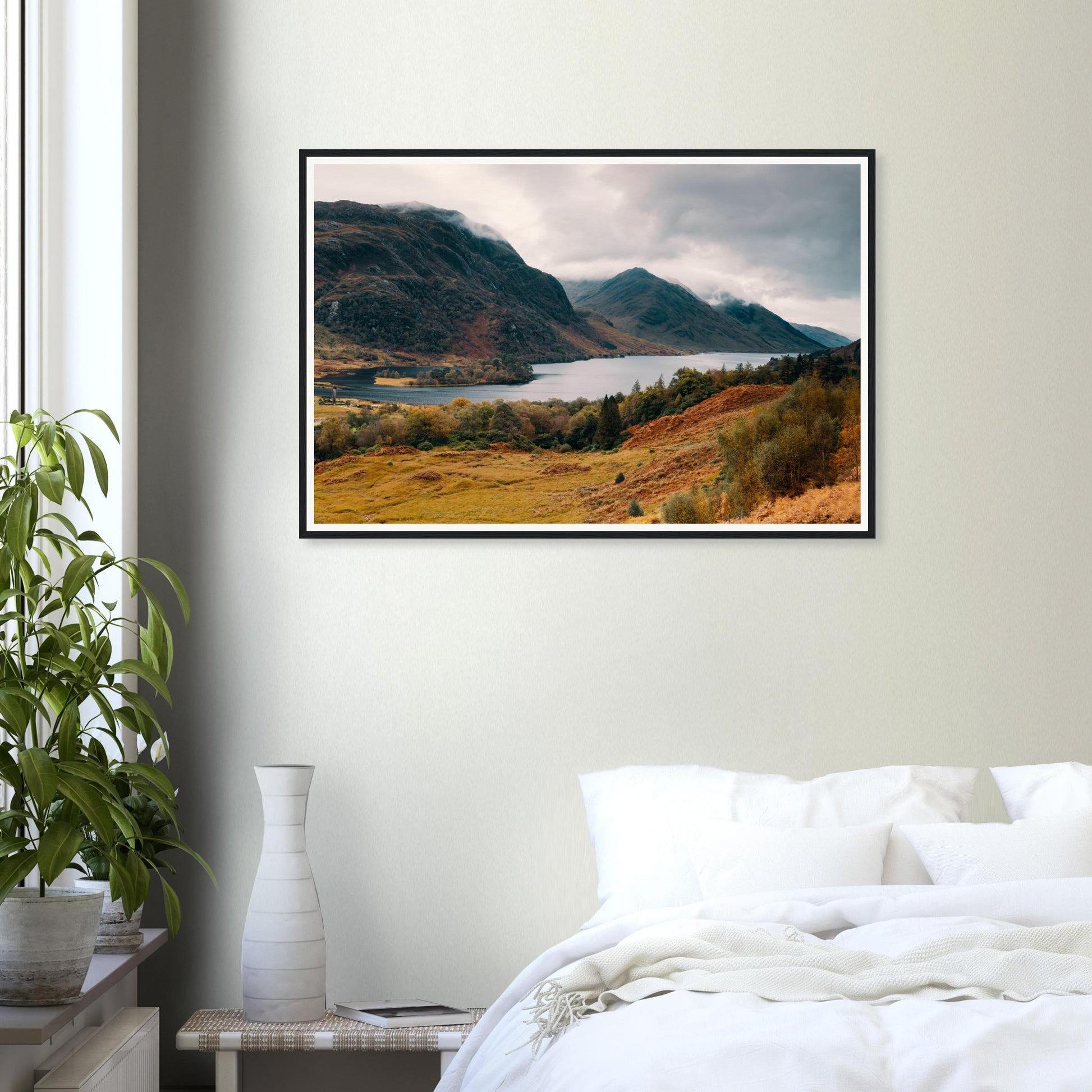 Scenic wall art of Loch Shiel Highlands wild beauty