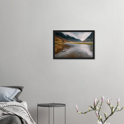 Serene Highland landscape with water reflections