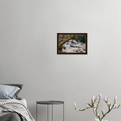 Dartmoor canvas print of energetic river at Shaugh Prior