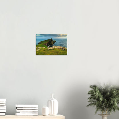 Landscape canvas of Neist Point showing a winding path leading to the iconic lighthouse on Skye.