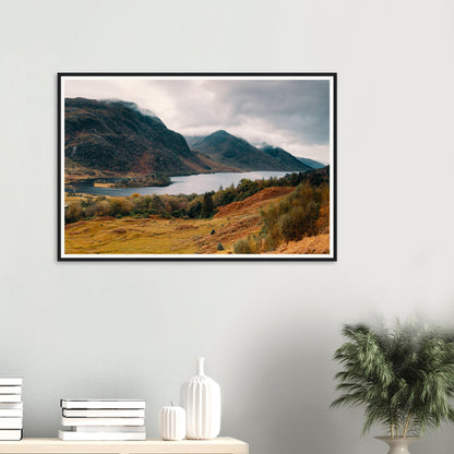 Atmospheric framed print of Loch Shiel autumn Scottish scenery