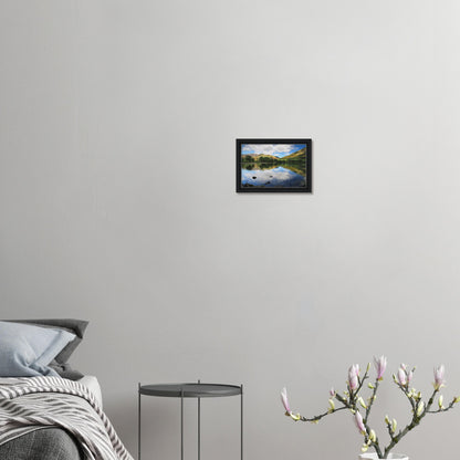 Scenic Lake District wall art with Buttermere's mirrored water