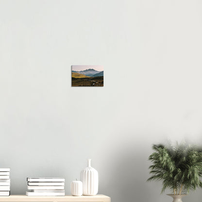 Peaceful pastoral scene in Snowdonia at sunset wall art