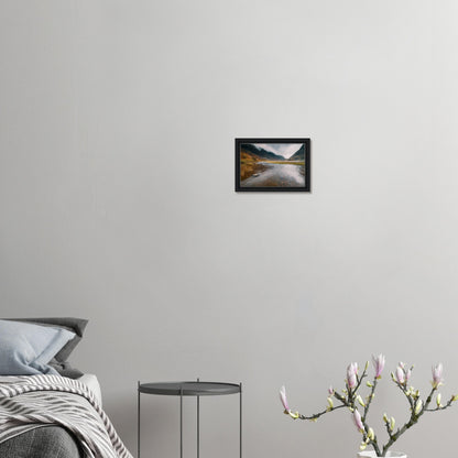Framed canvas of Glencoe valley wilderness