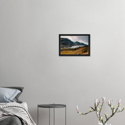 Loch Shiel mist-covered mountains wall art