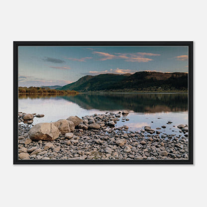 Pastel sky reflecting on Bassenthwaite Lake wall art