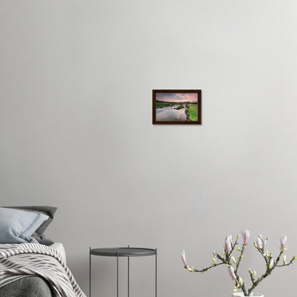 Canvas print featuring Cadover Bridge and river at daybreak