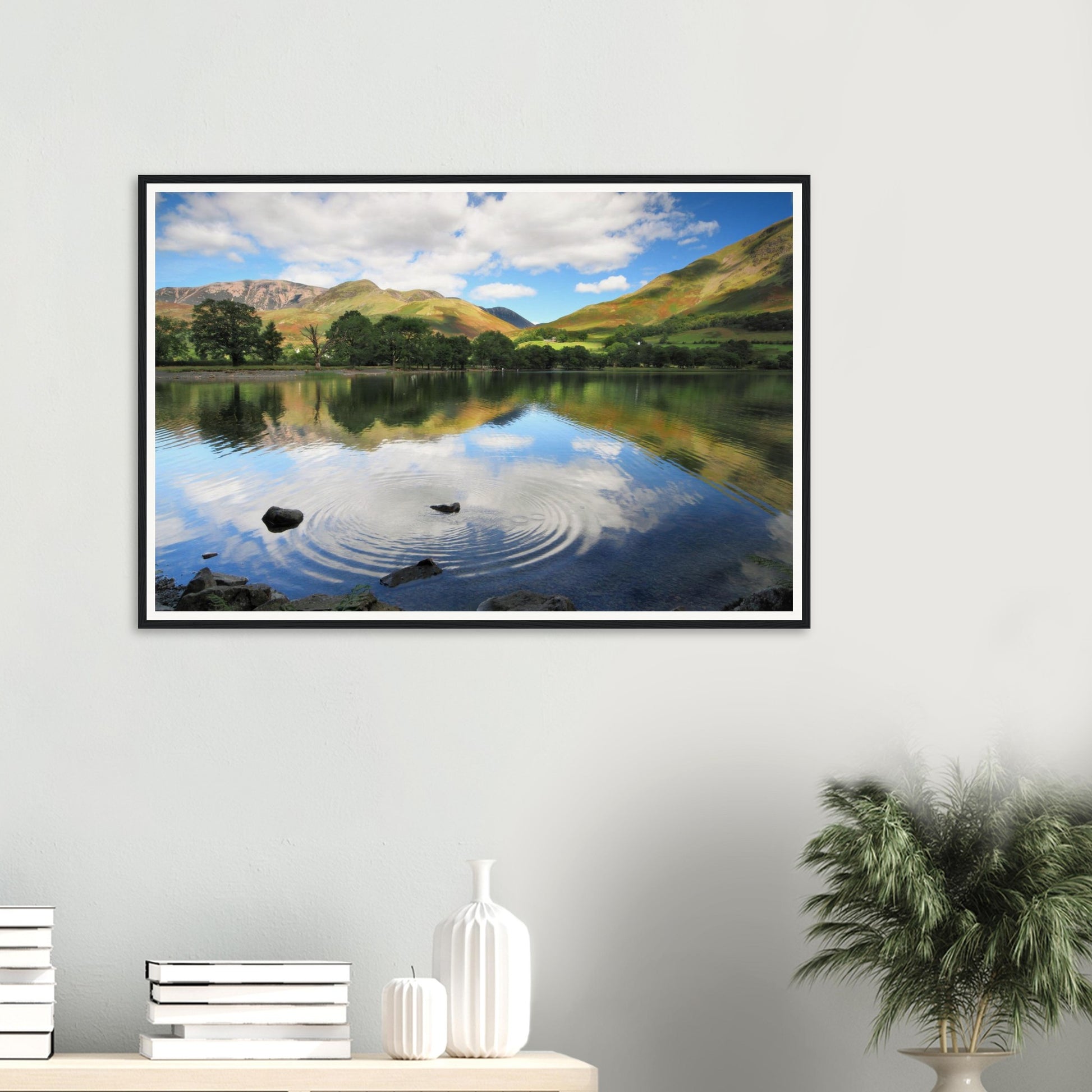 Framed wall art of Buttermere Lake in the Lake District National Park