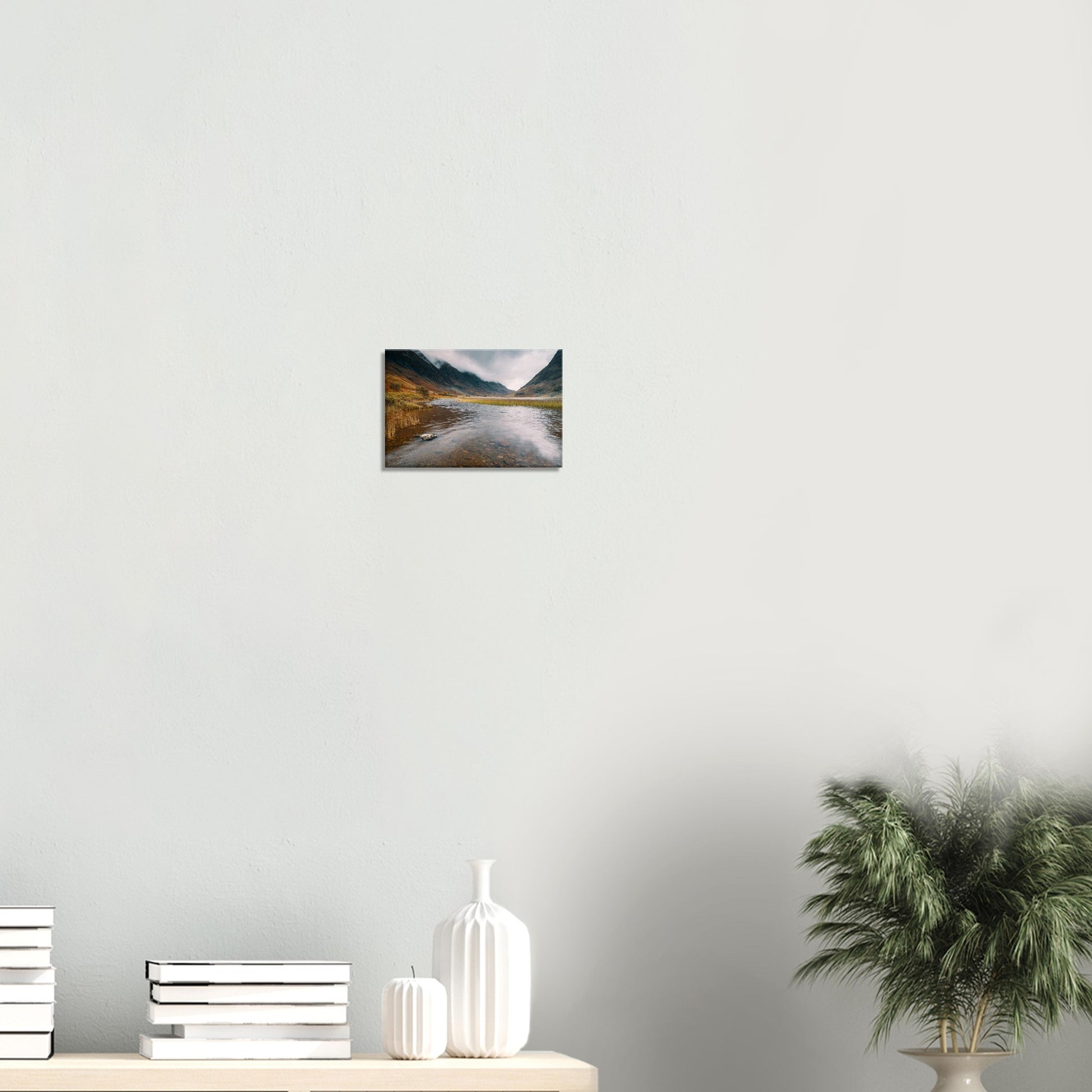 Tranquil Loch Achtriochtan in Scotland on canvas print