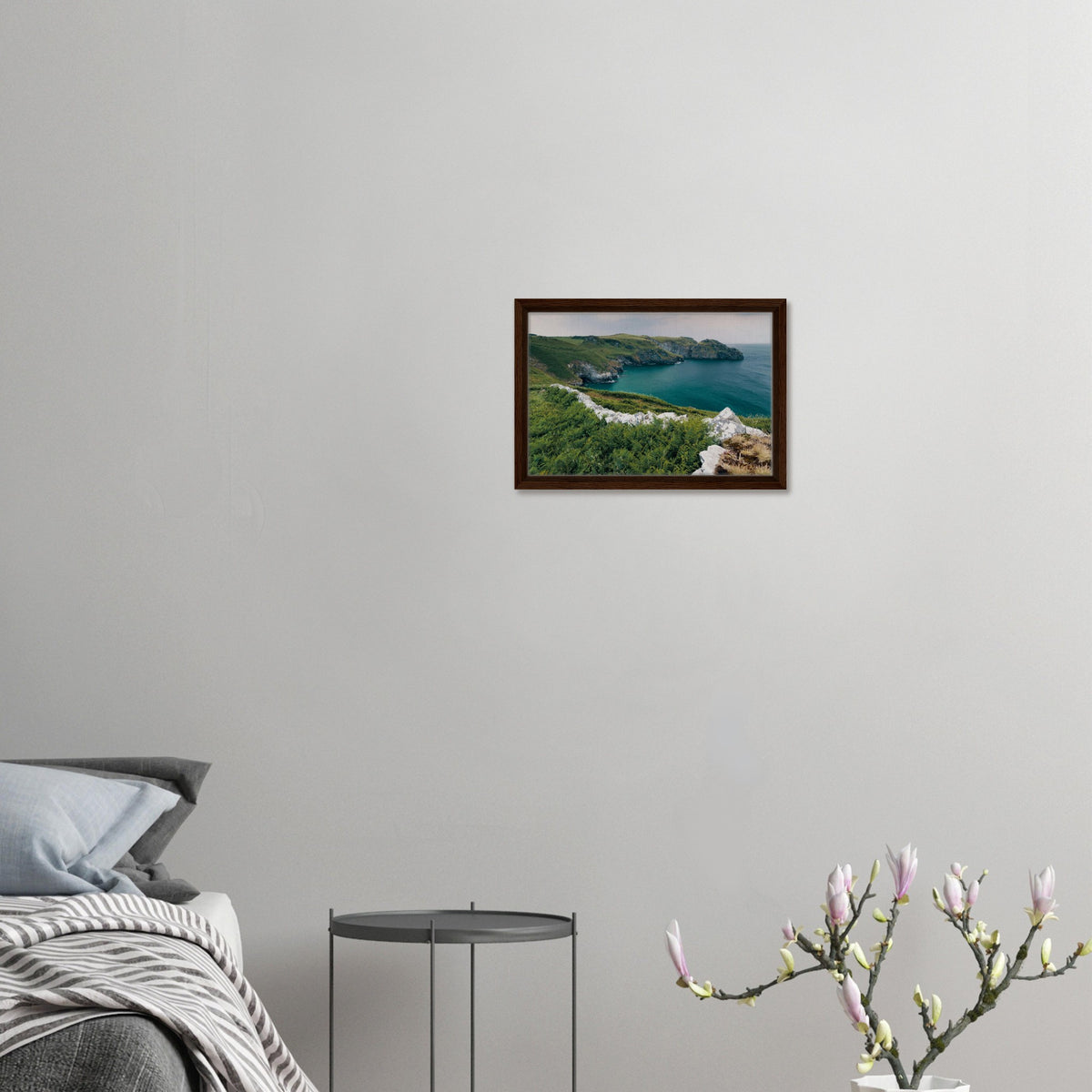 Scenic North Cornish coast wall canvas