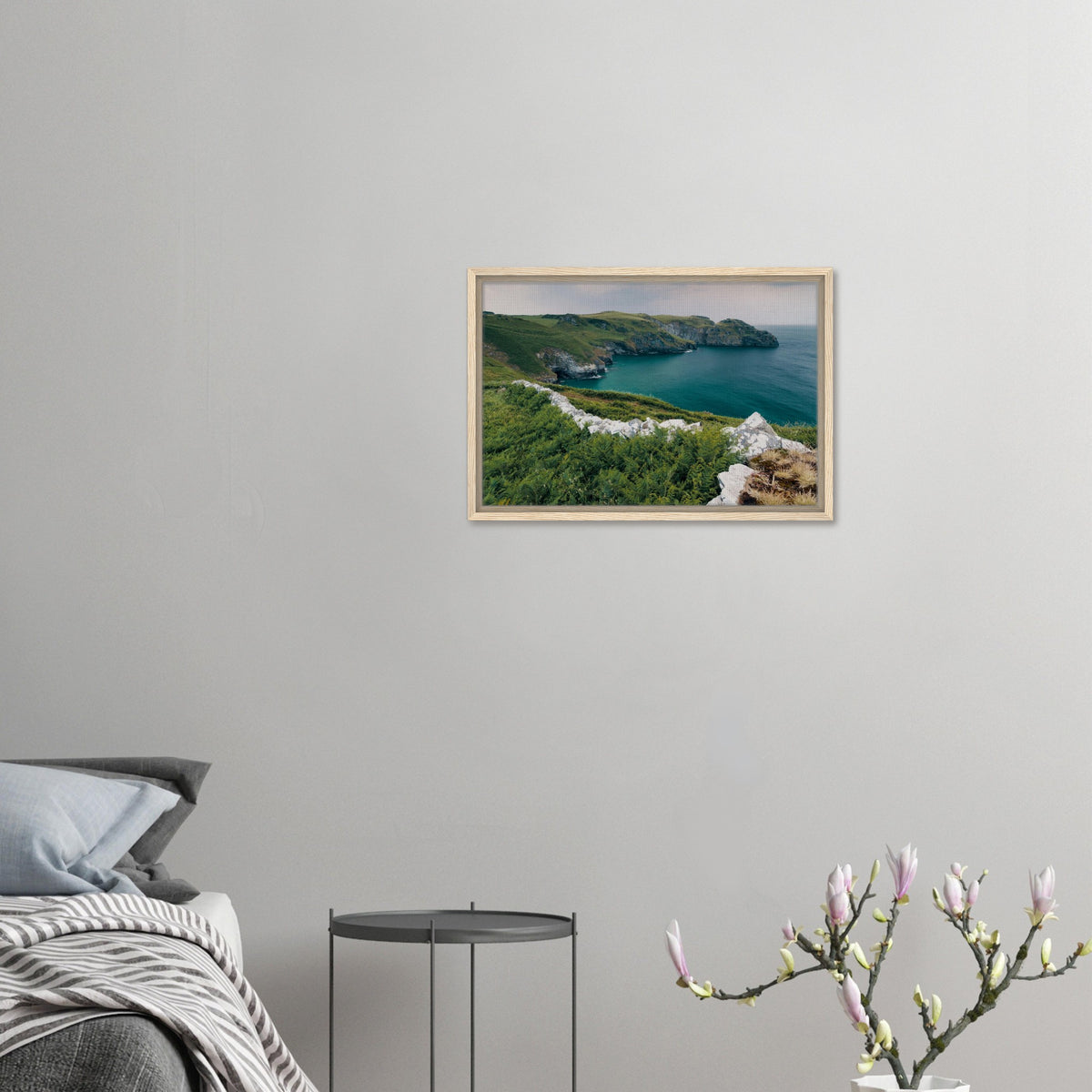 North Cornwall coastal landscape canvas