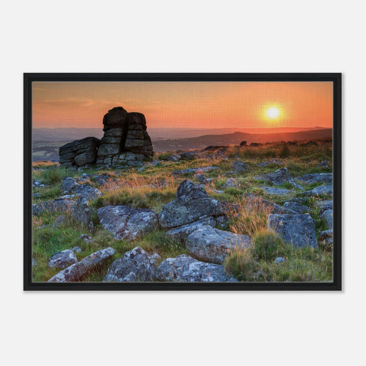 Dartmoor National Park wall art featuring Leeden Tor