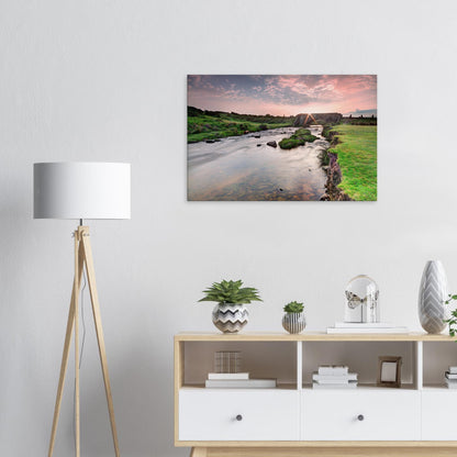 Canvas wall art of Dartmoor’s Cadover Bridge at sunrise