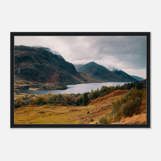 Misty Scottish Highlands landscape wall art