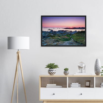 Lihou Island framed canvas with peaceful evening atmosphere
