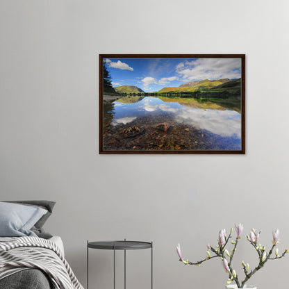 Still waters and natural detail in Buttermere canvas print