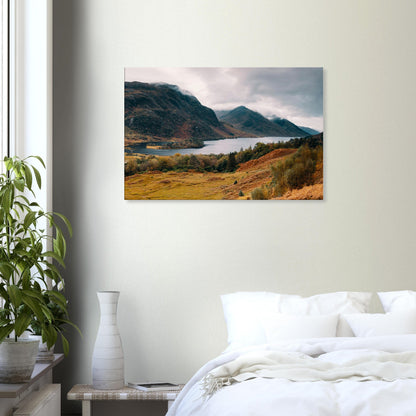 Untamed autumn landscape of Loch Shiel in scenic wall art