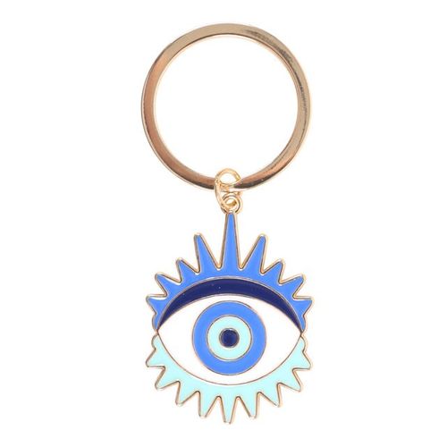 All Seeing Eye Keyring featuring the Evil Eye symbol, a talisman for good luck and protection.