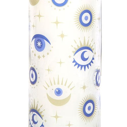 All Seeing Eye 7-Day Prayer Candle with white sage fragrance, designed for protection and cleansing.