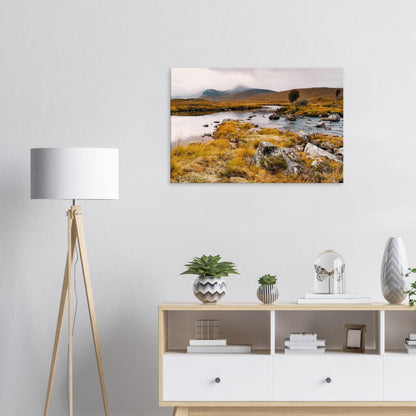 Scenic canvas print of Loch Ba’s timeless wilderness