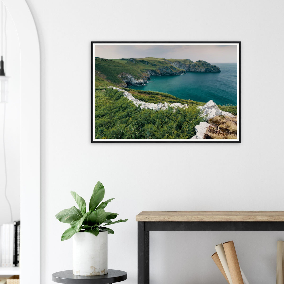 Scenic framed wall art of Trethevy Tintagel Cornwall nature