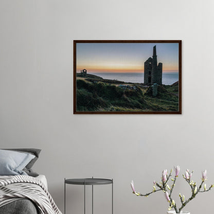 Ruins of Wheal Owles captured in atmospheric light