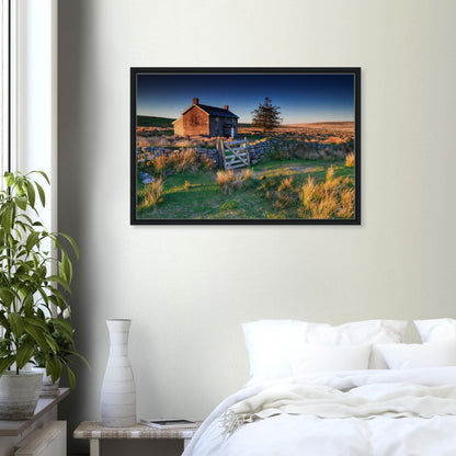 Landscape canvas capturing rural Dartmoor at sunrise