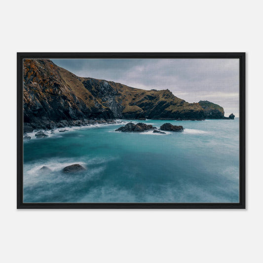 Misty turquoise waters at Mullion Cove wall art