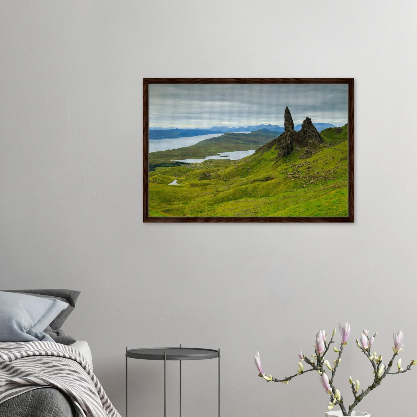 Mythical Isle of Skye landmark in dramatic Highland canvas